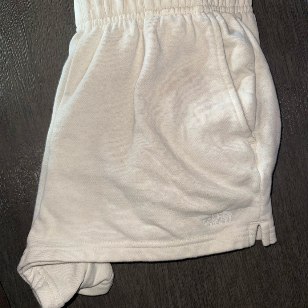 The North Face Cream Sweat Shorts - Picture 2 of 4